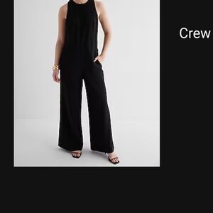 Express Classic Black Sleeveless Jumpsuit